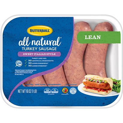 Spread a few arugula leaves over the chutney on the bottom of the roll. Turkey Sausages | Butterball®