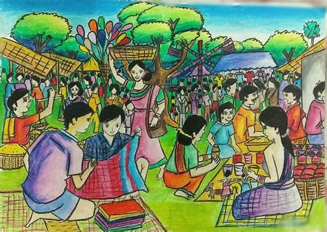 Bangla Mela Art Drawings For Kids Art Album Drawings