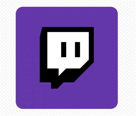 Hd Twitch Purple Square App Icon Transparent Background Png Citypng