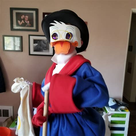 With The Help Of Several Diy Costume Pins I Made A Scrooge Mcduck Diy