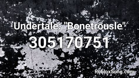 Undertale Bonetrousle Roblox Id Roblox Music Codes