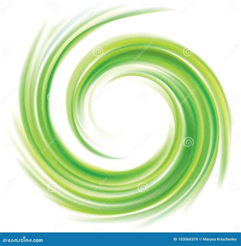 Vector Swirling Backdrop Green Color Stock Vector Illustration Of
