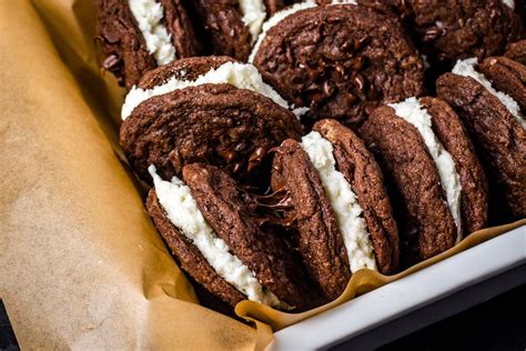 Chocolate Coconut Creme Pies Cookie Sandwiches Tastes Of Lizzy T