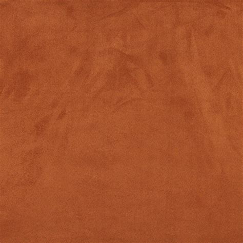 Copper Brown Microsuede Upholstery Fabric By The Yard