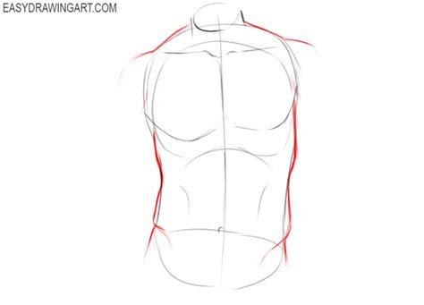 How To Draw A Torso Easy Drawing Art