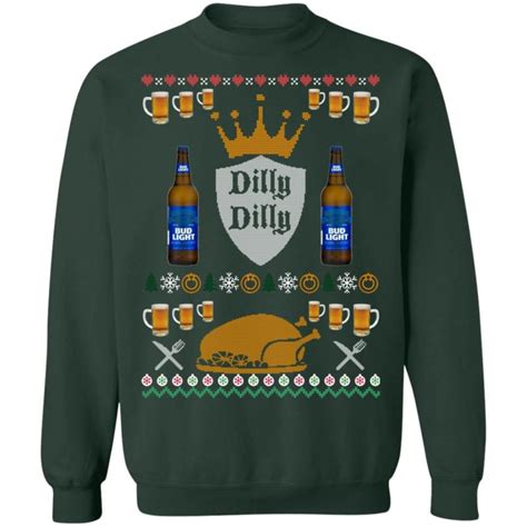 Bud Light Dilly Dilly Ugly Christmas Sweater Hoodie
