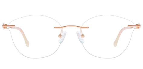 teardrop rimless prescription glasses gold women s eyeglasses payne glasses