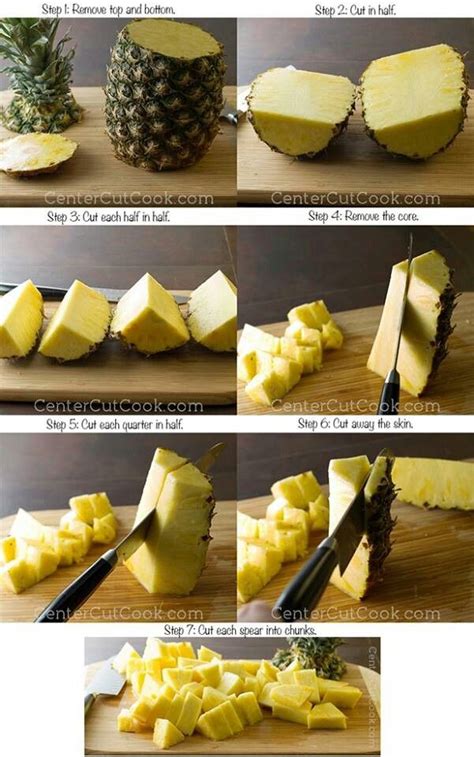 Easy Way To Cut Up A Pineapple Yummy In My Tummy Pinterest