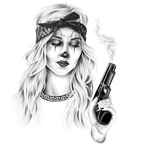 Gangster Girl Coloring Pages