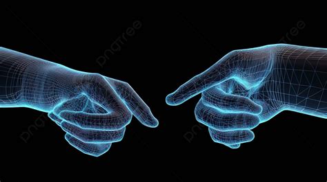 Pair Of Hands Showing That They Are Pointing At Each Other Background