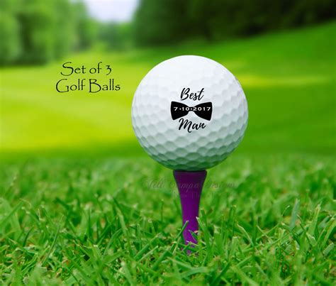 Best Man Custom Golf Balls T For Best Man Wedding Best Etsy Golf Ball T Golf Ball