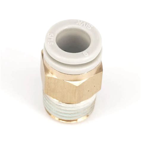 kq2h08 02s one touch fitting push in male connector applicable tubing o d 8mm port size g1 4