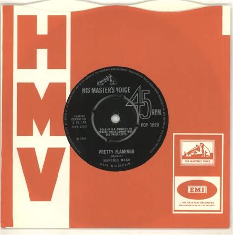 Manfred Mann Pretty Flamingo 4 Pr Uk 7 Vinyl Single 7 Inch Record 45 77909