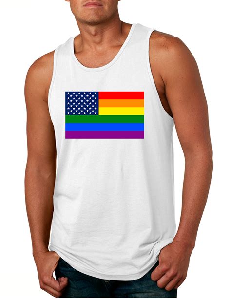 Men S Tank Top United States Gay Pride Flag Support Love Top T Shirts