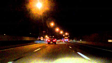 New England Thruway Interstate 95 Exits 21 To 15 Southbound Night