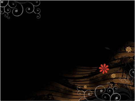 Or add an animated timeline to your project management. Animated black floral design Free PPT Backgrounds for your ...
