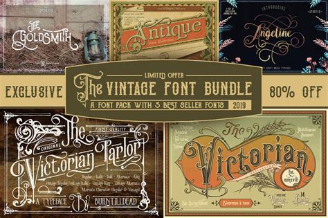 Exclusive 5 Popular Vintage Font Families From