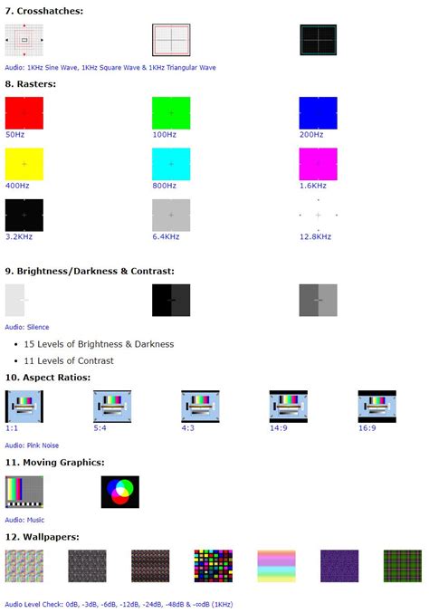 Tv Test Card Video Pattern Generator And Test Tones Dvd