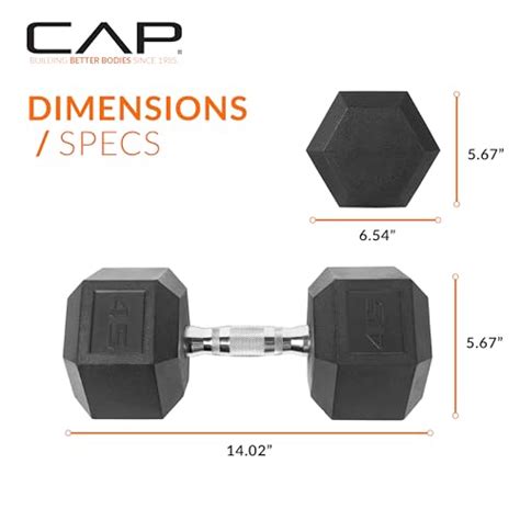 Cap Barbell 45 Lb Coated Hex Dumbbell Weight New Edition Pricepulse