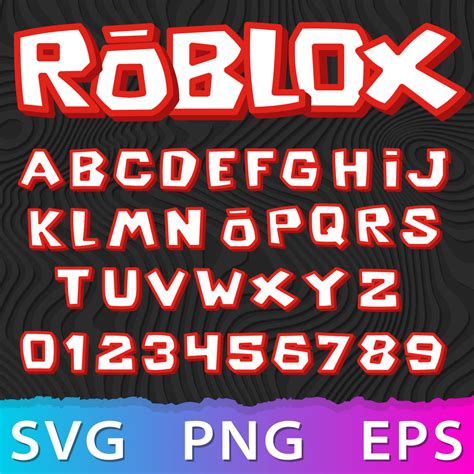 Roblox Font Svg Bundle Roblox Svg Alphabet Numbers Symbols Etsy Norway