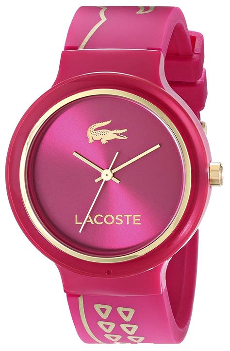 Lacoste Womens 2020087 Goa Watch With Red Silicone Band Want