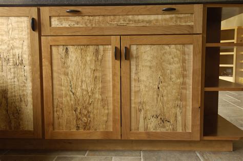 Unfinished premium quality poly back veneer sheet made with an maple veneer finish. Bookmatched Spalted Maple and Cherry Kitchen