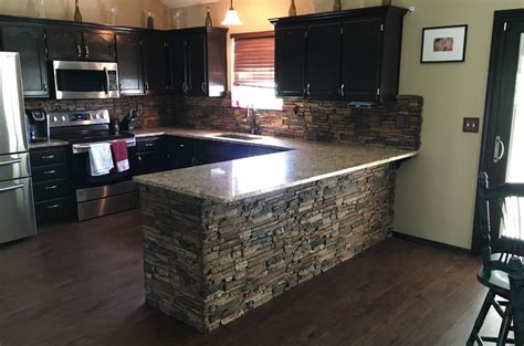 Maybe you would like to learn more about one of these? How To Finish a Kitchen Backsplash | Stone kitchen, Stone ...
