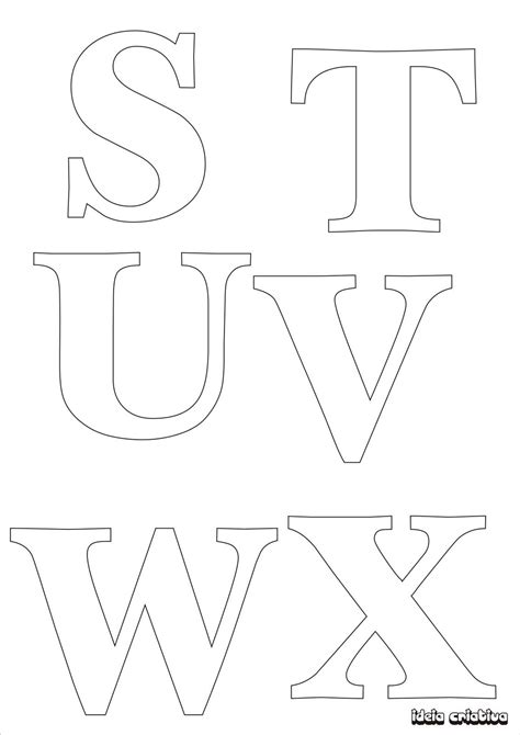 Molde De Letras Do Alfabeto Para Imprimir Grande Pesquisa Google