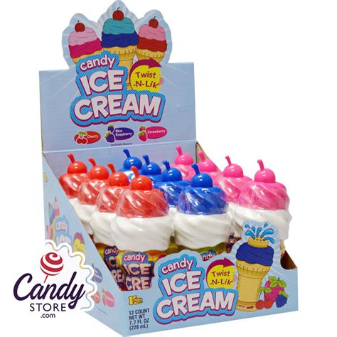 Twist N Lik Candy Ice Cream 12ct