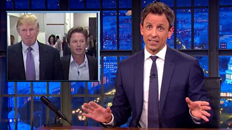 seth meyers rips into donald trump ‘the pervert on the bus