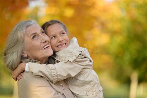 Grandmother And Granddaughter Having Fun Stock Image Image Of Season Grandmother 101643239