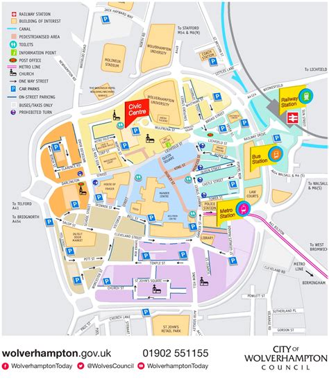 Wolverhampton is a city, metropolitan borough, and administrative centre in the west midlands, england. Wolverhampton City Centre Map
