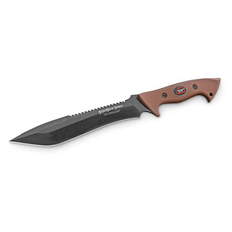 Outdoor Edge Saberback Bowie Knife 660258 Fixed Blade