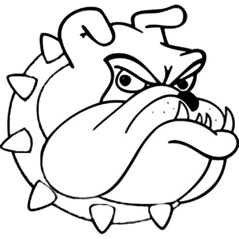 Picture Of Bulldog Head Coloring Pages Best Place To Color