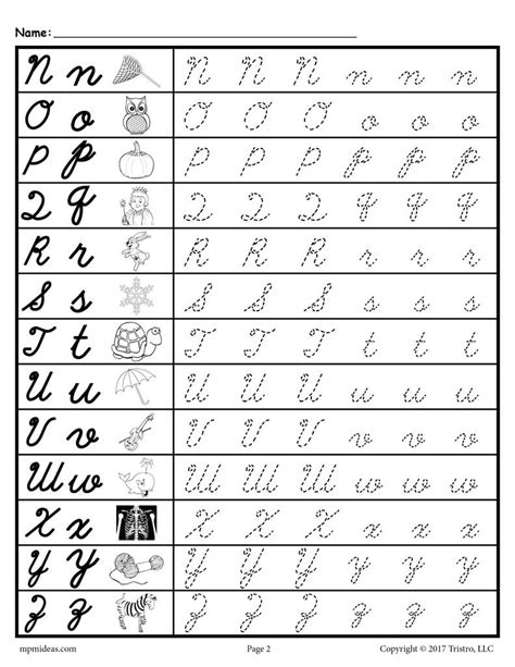 Posted on november 9, 2018december 10, 2019 by teacher nessy. FREE Cursive Uppercase and Lowercase Letter Tracing ...