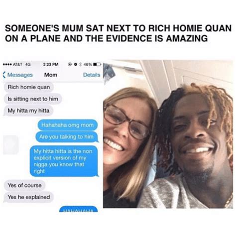 Someones Mum Sat Next To Rich Homie Quan On A Plane And The Evidence