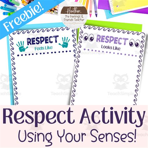 Printable Respect Interactive Worksheet For Elementary Students By