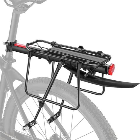 Toptrek Gepäckträger Mountainbike Alu mit Schutzbleche und Reflektor Fahrrad Gepäckträger