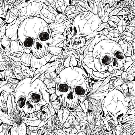 Beauty Of Horror Coloring Pages