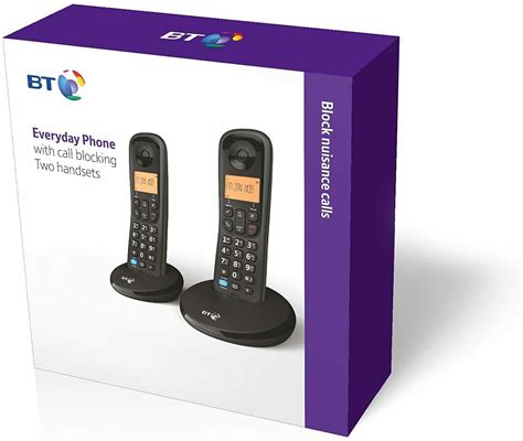 Bt Everyday Twin Cordless Home Phone With Basic Call Blocking 090662