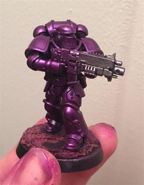 Testing Some Eidolon Purple Over Chain Mail For Metallic