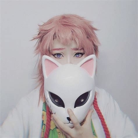 Sabito Demon Slayer Kimetsu No Yaiba Fox Mask In 2020 Cosplay Anime