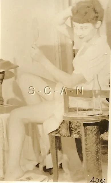 VINTAGE 1940S 60S ORIGINAL Semi Nude Risqué Pinup RP Girl Undresses