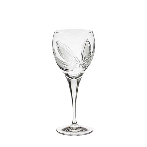 Cut Crystal Red Wine Glasses Orchidea Set Of 6 Crystallo™