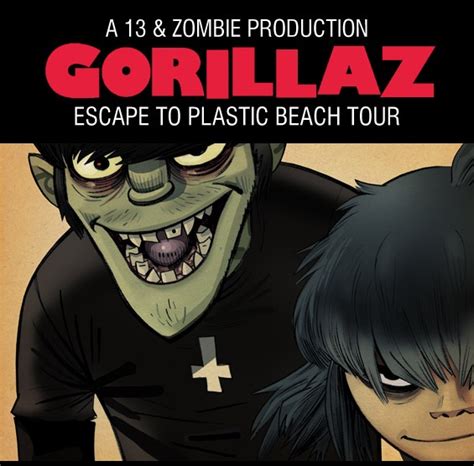 Plastic Beach Promo Art Gorillaz Plastic Beach Comic Book Cover