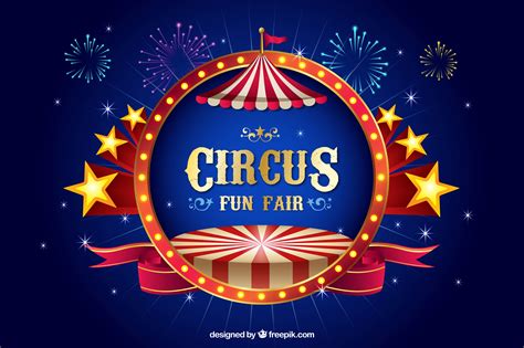 Carnival Circus Background Vector Material Make Up Carnival