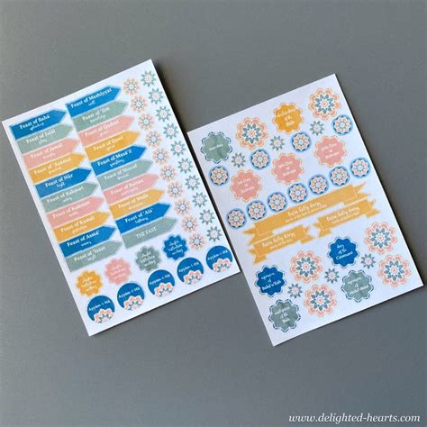 Bahai Feasts And Holy Days Stickers Badi Calendar Etsy In 2021