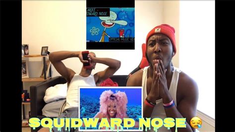cupcakke squidward nose reaction funny youtube