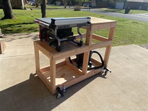 Made A Stand For My New Table Saw Woodworking Talk