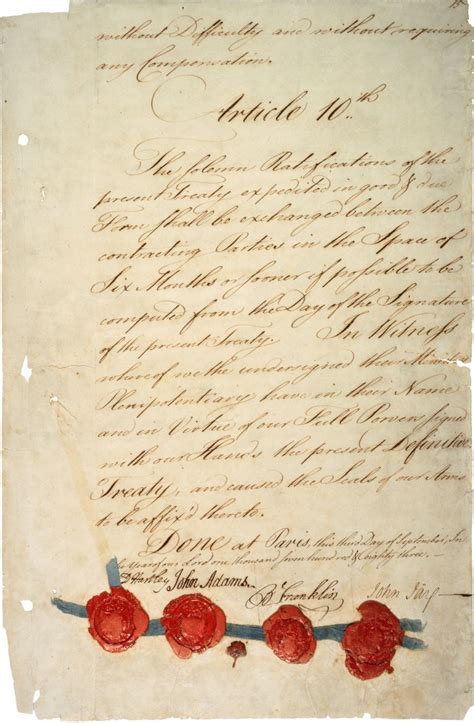 Treaty Of Paris 1783 Us History Scene